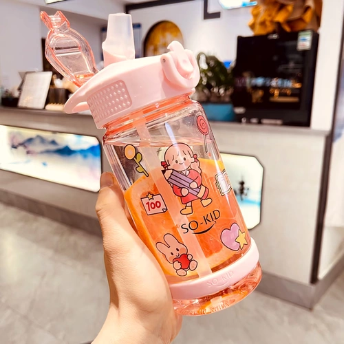 Спортивный вместительный и большой высококачественный стакан, портативная чайная чашка для школьников со стаканом для молодой матери