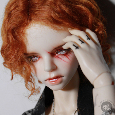 taobao agent Lazy baby shop BJD doll wig SD puppet boy shape radish red 643 points uncle curls short hair