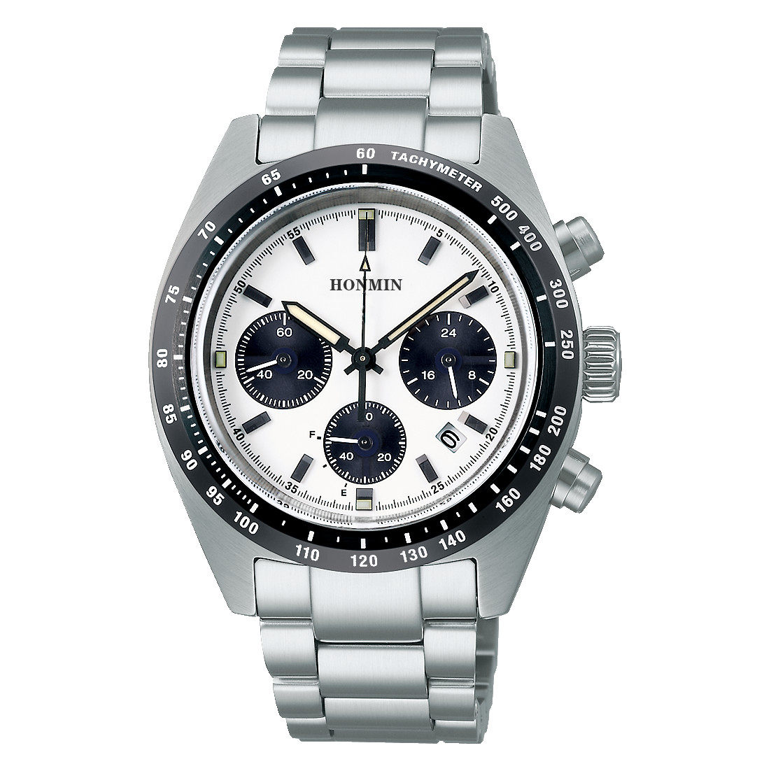 New Fashion Panda Three Eyes Chronograph Men's and Women's Multifunctional Business Precision Band Calendar Quartz Watch_voghion.com