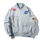 Áo khoác phi công NASA nam mùa xuân và mùa thu phong cách Mỹ dáng rộng cỡ lớn đồng phục bóng chày ngắn áo khoác dụng cụ nhiều túi áo bomber