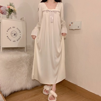 taobao agent Advanced Hanfu, autumn demi-season sexy silk pijama, high-quality style, 2023 collection, long sleeve