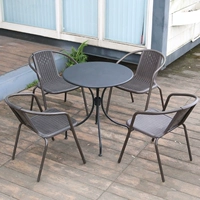 4 кресла+70 Круглый столик из углеродистой стали