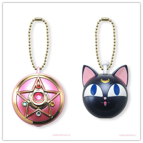 Acting Crystal Star + Luna PSailor Moon Wan Dai Mini Transfiguration device Eat and play box eggs Transfiguration mirror Transfiguration pen Sugar box Pendant Japanese version