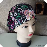 Весна и лето тонкие дамы Baotou Маленькая шляпа Женская одежда одежда, шляпа для головы, повседневная сетка пряжа батура цветок маленькая шляпа