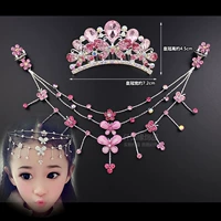 Trẻ em trán headgear tiara cô gái công chúa trang trí chuỗi kẹp tóc trán chuỗi lông mày mặt dây chuyền cô dâu tóc phụ kiện hộp kẹp tóc cho bé gái