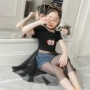 Váy bé gái mùa hè 2019 phiên bản Hàn Quốc mới của các bé lớn mùa hè lưới công chúa váy lưới màu đỏ - Váy váy trẻ em 10 tuổi