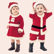 Giáng sinh trang phục trẻ em nam bé bé bé Santa Claus quần áo trẻ em Giáng sinh trình diễn trang phục - Trang phục