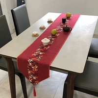 Праздничнная красная ретро классическая ткань, китайский стиль, из хлопка и льна
