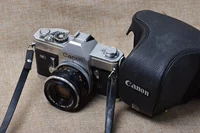 Hộp đựng máy ảnh kim loại Canon FT QL 50 1.8 FL với bộ sưu tập vỏ bằng da máy quay phim sony