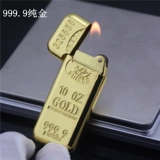 Металлический слиток из нержавеющей стали, мужская модная зажигалка