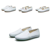 Giày lưới trắng Giày vải trắng Giày trắng có giày nhỏ Giày trắng Giày khiêu vũ Giày khiêu vũ Giày nam và nữ