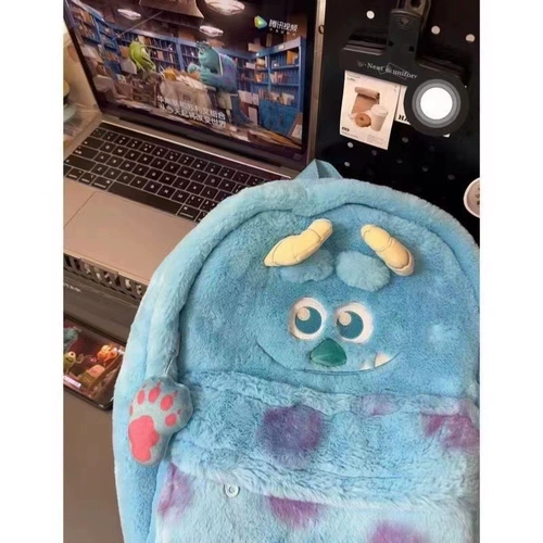 Мультяшная трехмерная забавная клубника, вместительный и большой милый плюшевый ранец, рюкзак