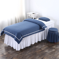Vẻ đẹp đơn giản trải giường bốn bộ màu rắn thân thiện với da cotton massage y tế chung beauty salon cao cấp nguồn cung cấp mảnh duy nhất