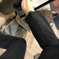 Брюки для беременных 孕妇裤子春秋外穿秋冬加绒直筒牛仔裤秋装大码小个子打底长裤秋季 Card Dai