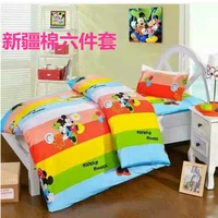 Одеяло для детского сада, детский хлопковый демисезонный съёмный комплект, 3 предмета, постельные принадлежности