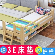 Giường cũi trẻ em cho giường phụ mở rộng đấu tranh rắn gỗ giường cũi cậu bé giường cô gái khâu với một hộ lan tôn sóng nôi giường đơn - Giường