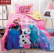 Frozen vải bông phim hoạt hình công chúa dễ thương bông chăn che chăn 1,5m sinh viên chăn mảnh trẻ em - Quilt Covers