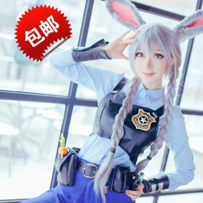 taobao agent Free shipping new product Spot Crazy Animal City Rabbit Judy Judy Two Ponyta Cos wig