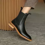 Martens, челси, демисезонные универсальные короткие сапоги, 2020, из натуральной кожи