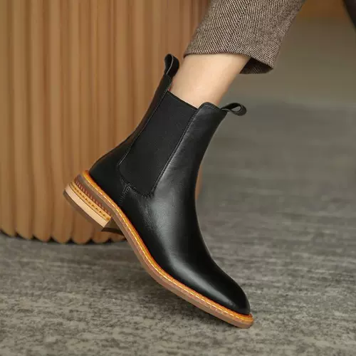 Martens, челси, демисезонные универсальные короткие сапоги, 2020, из натуральной кожи