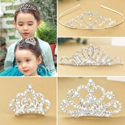 Hàn Quốc trẻ em vương miện vương miện headband dễ thương công chúa nước khoan hoop cô gái kẹp tóc bé vương miện tóc chải trang sức