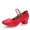 Giày khiêu vũ đế mềm đế vuông mùa hè Giày khiêu vũ mới màu đỏ với giày khiêu vũ phòng khiêu vũ vàng và bạc hiệu suất - Khiêu vũ / Thể dục nhịp điệu / Thể dục dụng cụ
