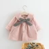 Áo khoác bé gái mùa xuân và mùa thu Phiên bản Hàn Quốc của trẻ em cardigan bé gái bé gái kiểu tây mùa xuân áo khoác mỏng 0-3 tuổi 1 - Áo khoác Áo khoác