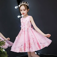 Летнее платье, юбка, детский кружевной наряд маленькой принцессы, ципао без рукавов, коллекция 2021, в западном стиле