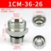 khớp nối bơm thủy lực Khớp chuyển tiếp thủy lực 45 # thép Yonghua 24 độ hình nón ferrule ED seal 1CB 1CM 1DB 1DM khớp nối ống dầu khop noi nhanh thuy luc Khớp nối thủy lực