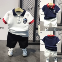 Летняя одежда, детский летний комплект для мальчиков, коллекция 2021, в корейском стиле, короткий рукав