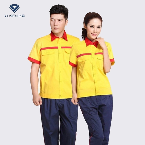 Летняя антистатическая летняя одежда для работы подходит для мужчин и женщин, короткий рукав