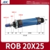 Kích thước lỗ khoan xi lanh thủy lực mini dòng RO ROB/ROA/ROC20 sản xuất xi lanh thủy lực Xy lanh thủy lực