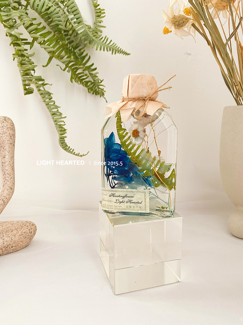 Admiration Sea Love Song 100MlImmortal flower  Dried flower Botany specimen float bottle 520 lover mother festival gift confidante Birthday gift