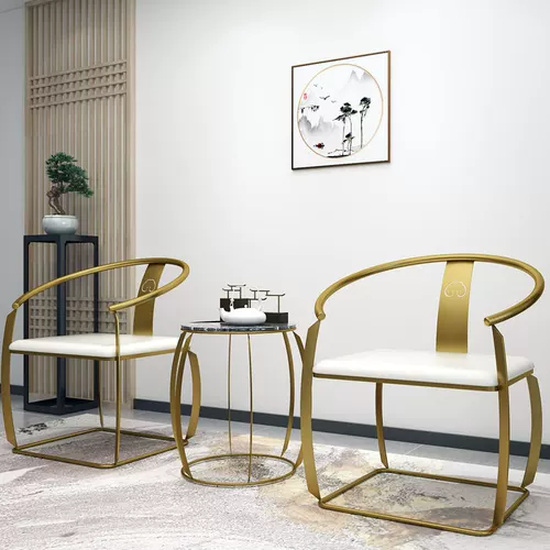 Золотой высококлассный комплект для отеля, китайский стиль, легкий роскошный стиль, 3 предмета