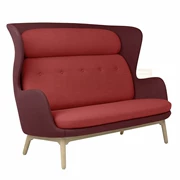 FRP thiết kế nội thất phòng khách phong cách Bắc Âu sofa hình cafe nói chuyện sofa net sofa đỏ