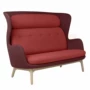 FRP thiết kế nội thất phòng khách phong cách Bắc Âu sofa hình cafe nói chuyện sofa net sofa đỏ sofa nỉ