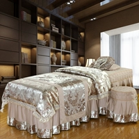 Bộ đồ giường đẹp bốn bộ bông đơn giản cao cấp ga giường spa giá rẻ