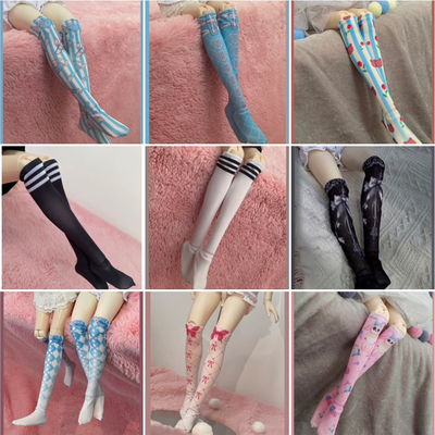 taobao agent The second half price of the spot is a happy Apple House four -point bjd baby socks printed socks elastic MDD MSD