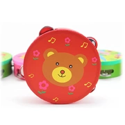 Orff tambourine phim hoạt hình tambourine trẻ em tay trống đồ chơi - Đồ chơi nhạc cụ cho trẻ em