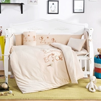 Bông ba mảnh bông trẻ con chợp mắt chăn bông là hình ảnh bộ đồ giường bông Liu Jiantao giường - Bộ đồ giường trẻ em 	ga giường màu hồng cho bé gái	