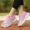 Mùa hè kéo lại giày nữ Phiên bản Hàn Quốc của giày thể thao thủy triều thoáng khí openwork vải giản dị học sinh trung học cơ sở chạy giày giày sneaker nữ hot trend 2021