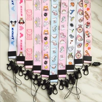 MUMU sản phẩm tốt Nhật Bản loạt các Sakura phim hoạt hình phần dài rộng vải có thể điều chỉnh dễ thương điện thoại di động dây buộc hoạt hình xung quanh hình sticker cute