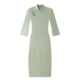 Легкое ципао, длинное винтажное платье, юбка, китайский стиль, коллекция 2023