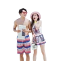 Cặp đôi đồ bơi mùa xuân hè đồ bơi đi biển 2019 áo tắm mới bằng thép tấm tập hợp ngực nhỏ một mảnh kiểu váy phẳng góc - Vài đồ bơi 	đồ đôi đi biển cặp	