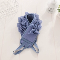 Синий с цветами для ванны