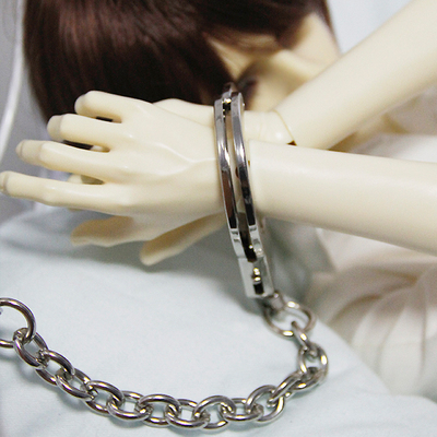 taobao agent [Mi Dian MH] BJD doll/SD doll 3 -point uncle size universal handcuffs black/silver