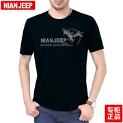 Mùa hè 2018 chiến trường mới JEEP áo thun nam tay ngắn cổ tròn cotton rộng kích thước lớn