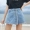 Quần short denim nữ sinh viên Hàn Quốc mùa hè chic nóng quần kích thước lớn 200 pounds chất béo mm lỏng mỏng rộng chân quần váy thời trang công sở nữ cao cấp