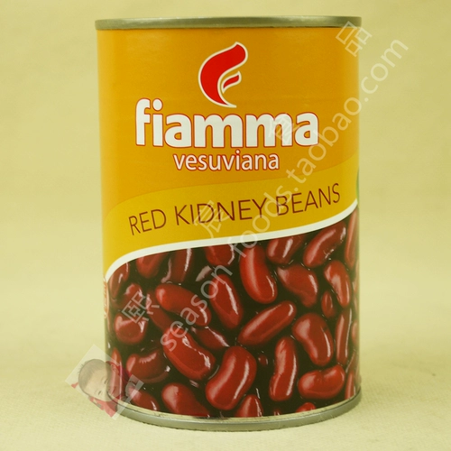 Fiamma вулканическая красная талия бобовые консервы 400 г красных почек банка может открыть банку, чтобы употреблять ингредиенты для выпечки салата из салата из западной еды.