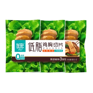 [优形 低脂鸡胸切片(黑胡椒味) 60g*3]